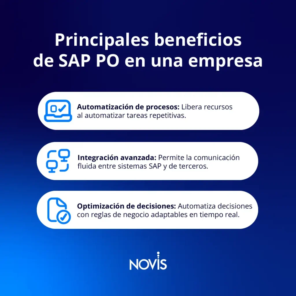 Principales beneficios de SAP PO en una empresa